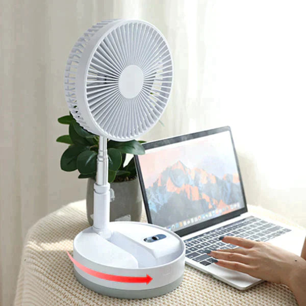 Ventilador Portátil Silencioso Inteligente Com Controle Remoto